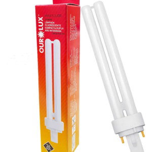 LÂMPADA FLUORESCENTE COMPACTA OUROLUX 2 PINOS 26W 2700K G24D.3