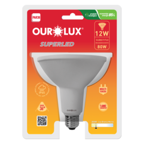 LÂMPADA PAR 38 LED OUROLUX 12W 3000K IP65