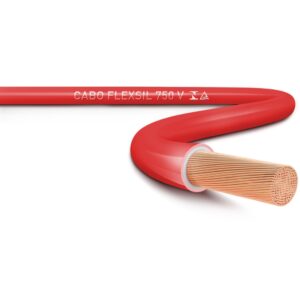 CABO FLEX SIL 750V  06,00 MM VERMELHO VENDIDO POR METRO