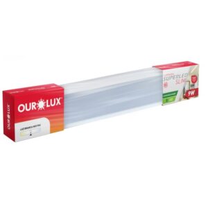 LUMINÁRIA LED SLIM OUROLUX 09W BIV 4000K 30CM