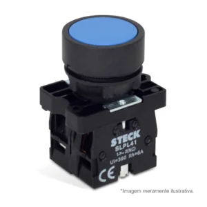 BOTÃO STECK 22MM IMPULSO S-PRN4 AZUL
