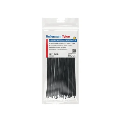 27988 - ABRACADEIRA HELLERMANN T 18L COM 100 PRETO 2,5 X 200