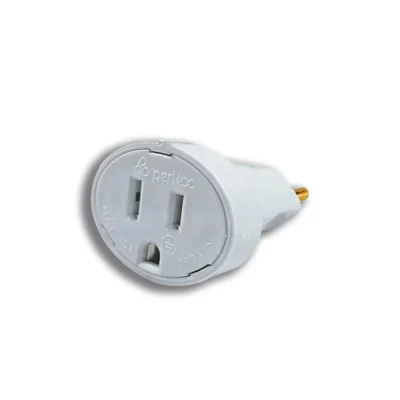 33318 - PINO ADAPTADOR PERLEX 2P+T PARA 3 REDONDO CINZA