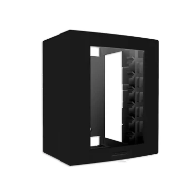 43704 - LINHA A PRO FACIL PRETO CAIXA SOBREPOR+PLACA 3 MODULOS
