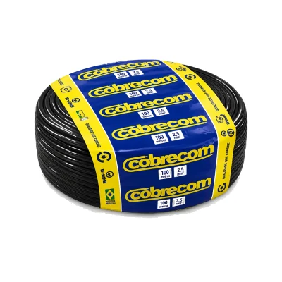 46202 - CABO FLEX COBRECOM 2,50 MM COM 100M PRETO