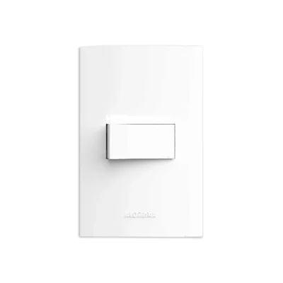 46277 - CONJUNTO COM PLACA INOVA PRO BRANCO 1 INTERRUPTOR PARALELO