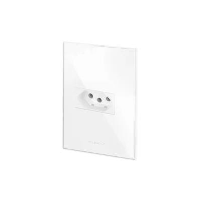 46279 - CONJUNTO COM PLACA INOVA PRO BRANCO 1 TOMADA 20A