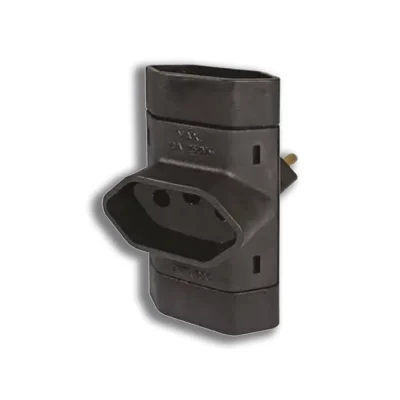 48361 - PINO 3 SAIDAS PERLEX 2P+T PRETO 10A