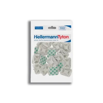 48795 - CLIPS FIXADOR AUTO ADESIVA HELLERMANN COM 20 NATURAL LKCS.A