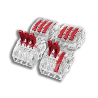 50632 - CONECTOR EMENDA HELACON 3 VIAS COM 4 BLISTER INCOLOR